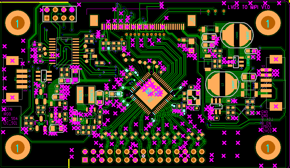 LT8918 LVDS-zu-MIPI-DSI-Brückenplatine